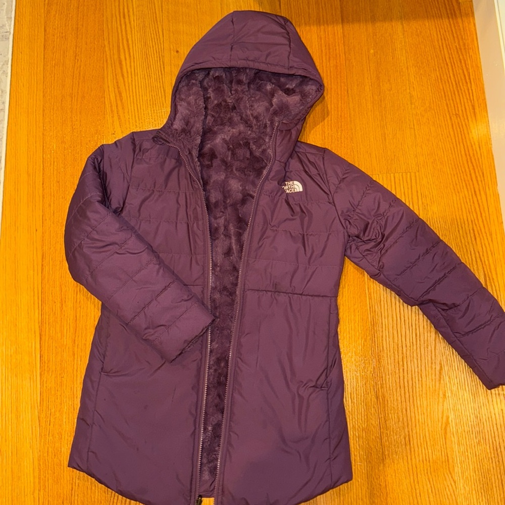 Purple Reversible The North Face Winter Jacket